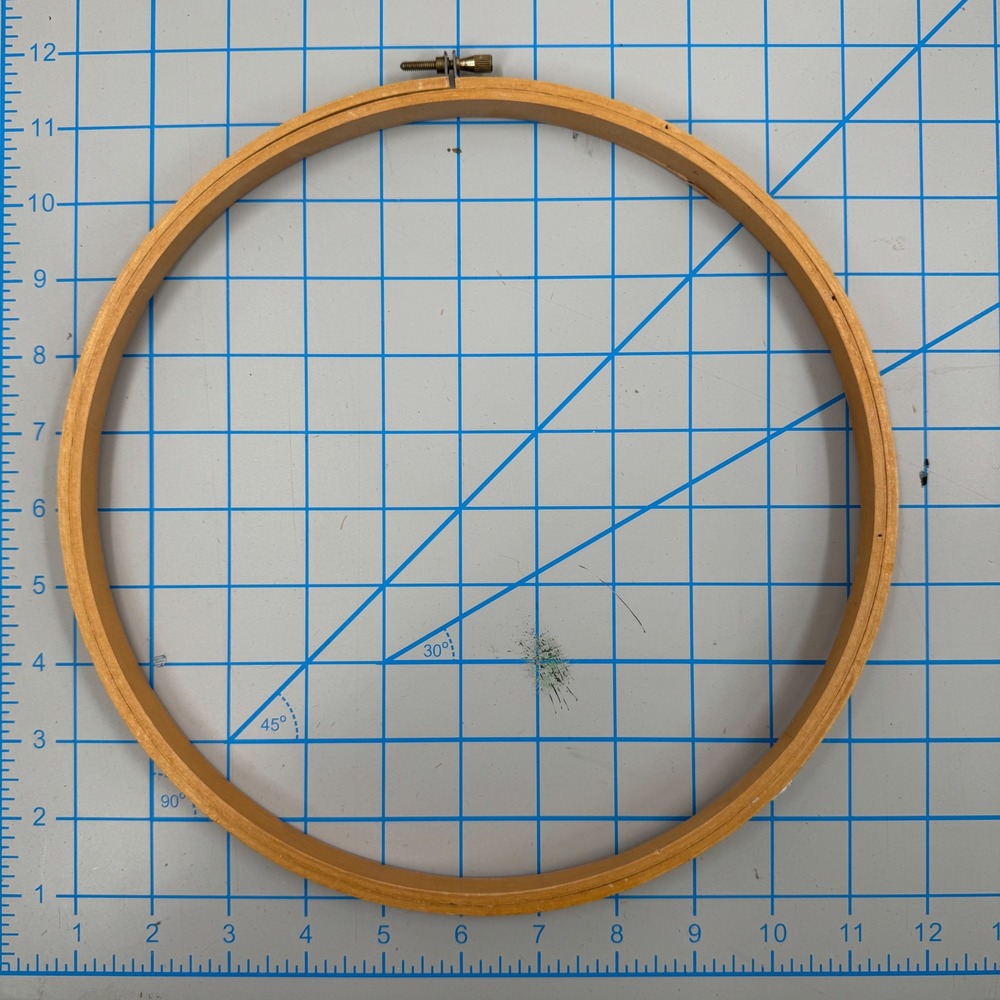 Vintage 10 Inch Wooden Embroidery‎ Hoops Lot of 5 Round Adjustable Needlework